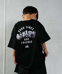 【ムラサキスポーツ限定】 LURKING CLASS ラーキングクラス GOOD TIME 2 TEE キッズ 半袖 Tシャツ ST24STM02K(BLACK-130cm)