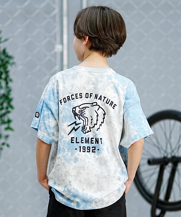 ELEMENT エレメント キッズ 半袖 Tシャツ バックプリント タイガー 虎モチーフ スケートボード BE025-231