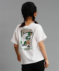 PUMA プーマ TEAM FOR THE FANBASE グラフィック キッズ 半袖 Tシャツ ボーイズ バックプリント 625134