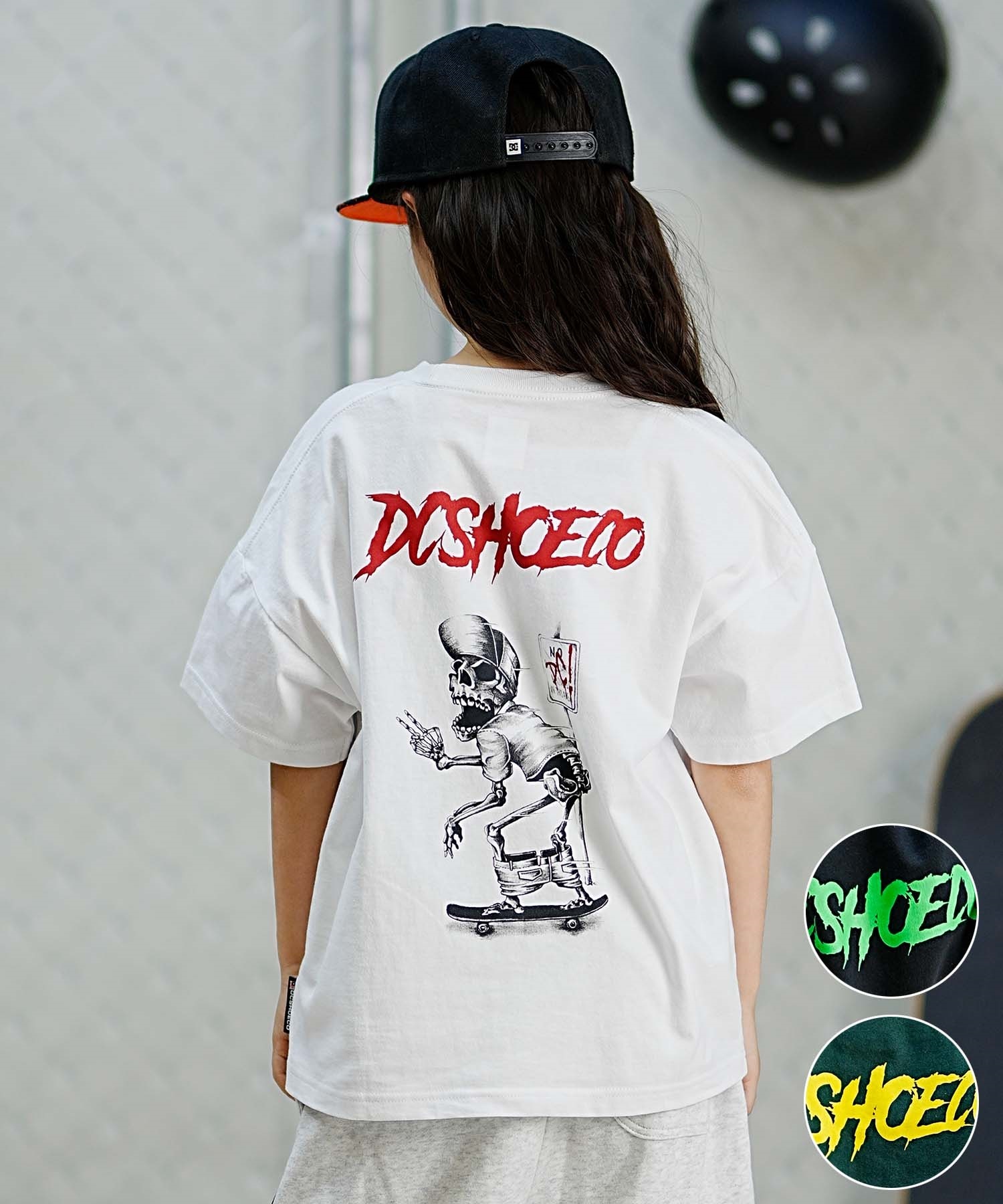 DC ディーシー SKULL SS24 キッズ ショートスリーブ Tシャツ スカル