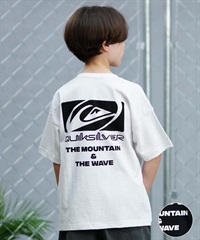 QUIKSILVER クイックシルバー 半袖 Tシャツ キッズ バックプリント SATURN BOX ST KST242621M ムラサキスポーツ限定