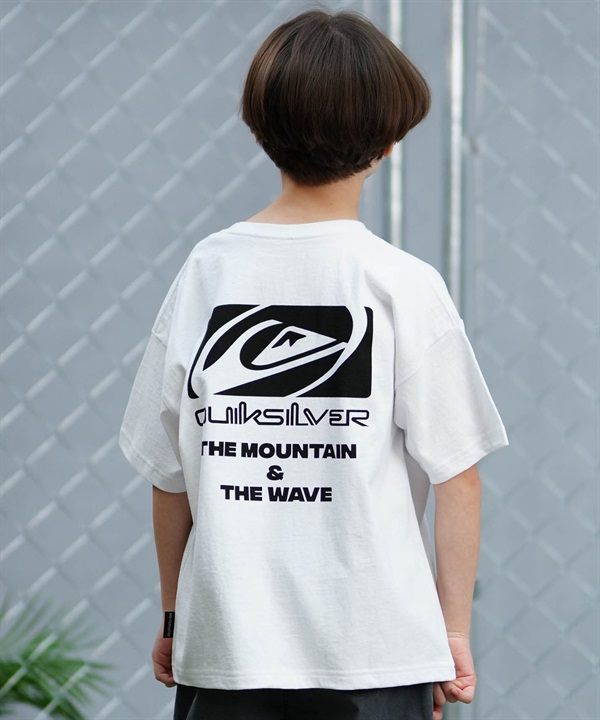 QUIKSILVER クイックシルバー 半袖 Tシャツ キッズ バックプリント SATURN BOX ST KST242621M ムラサキスポーツ限定