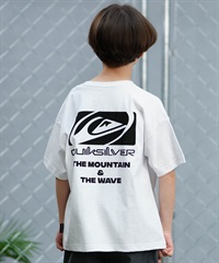 QUIKSILVER クイックシルバー 半袖 Tシャツ キッズ バックプリント SATURN BOX ST KST242621M ムラサキスポーツ限定