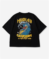 Hurley ハーレー BOYS OVERSIZE BIG WAVE SHORT SLEEVE TEE キッズ 半袖 Tシャツ BSS2431006(BLK-130cm)