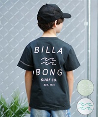 【マトメガイ対象】BILLABONG ビラボン ONE TIME キッズ 半袖 Tシャツ バックプリント BE015-201