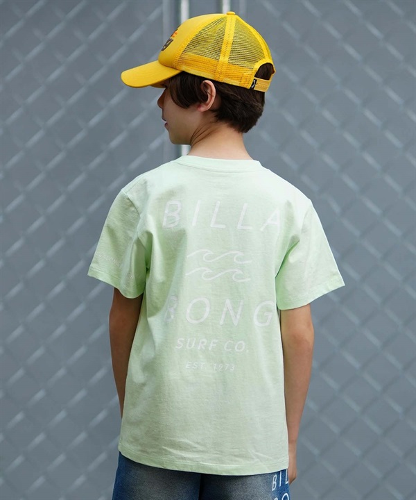 【クーポン対象】BILLABONG ビラボン ONE TIME キッズ 半袖 Tシャツ バックプリント BE015-201