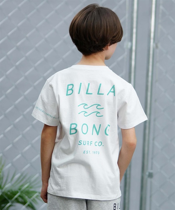 【クーポン対象】BILLABONG ビラボン ONE TIME キッズ 半袖 Tシャツ バックプリント BE015-201