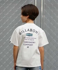 【クーポン対象】BILLABONG ビラボン PEAK キッズ 半袖 Tシャツ バックプリント BE015-205(WHT-130cm)