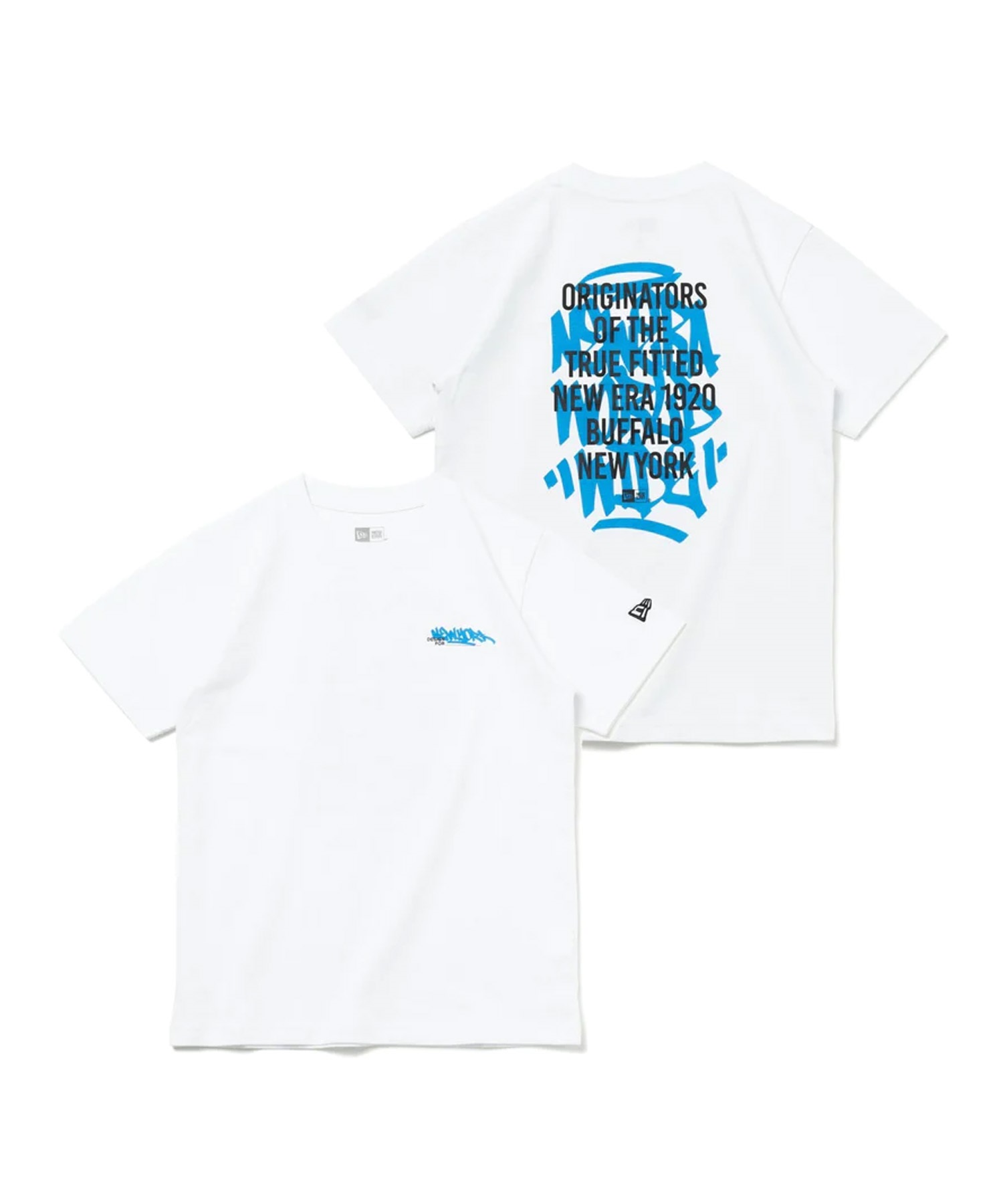 NEW ERA ニューエラ キッズ Youth 半袖 コットン Tシャツ Graffiti 14111850(WHI-130cm)