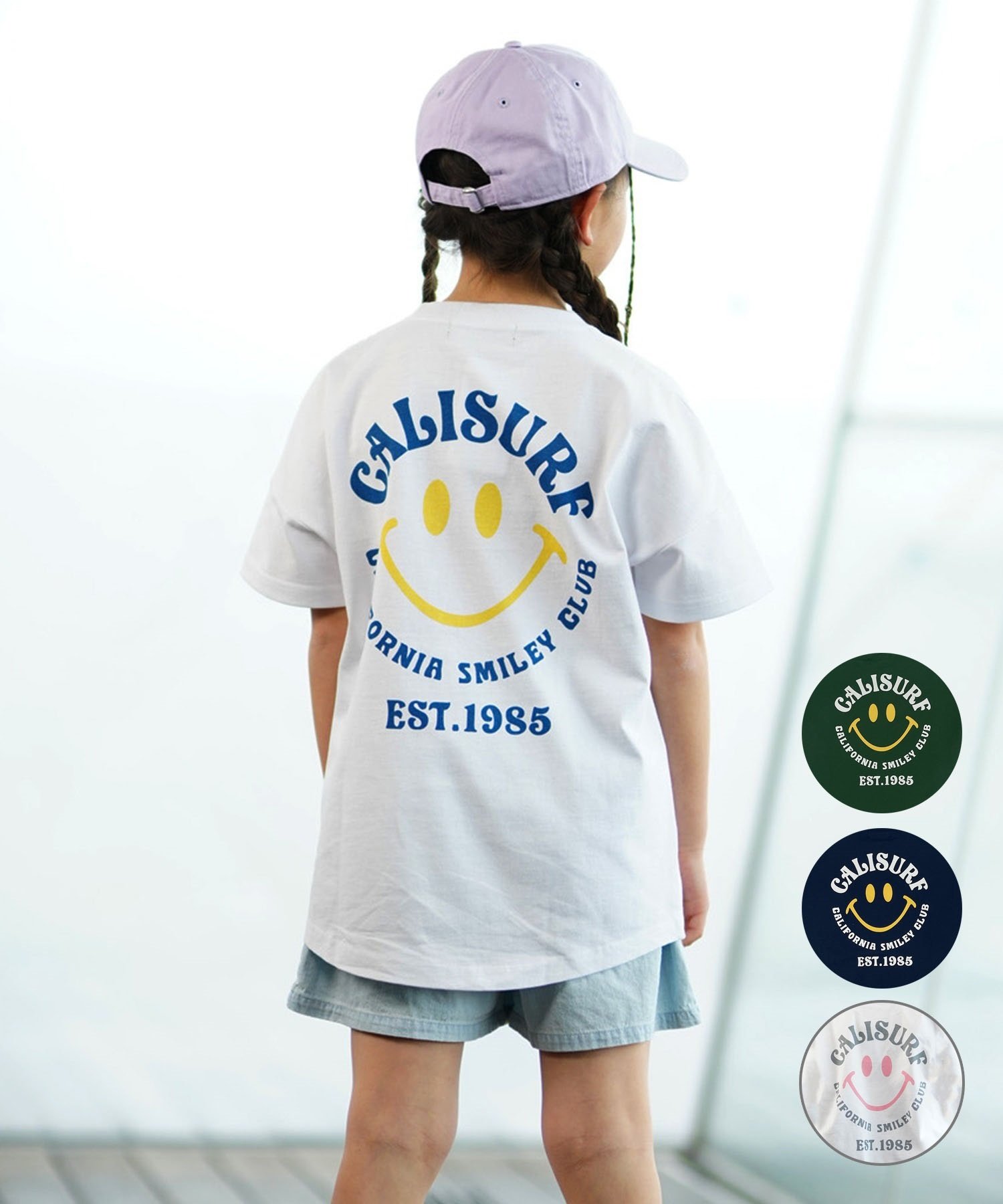 CALIFORNIA T-SHIRTS カリフォルニア キッズ 半袖 Tシャツ PTEE 242CF3ST193(NVY-130cm)