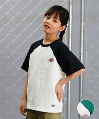 Dickies ディッキーズ キッズ 半袖 ラグラン Tシャツ ロゴ ワッペン 定番 80572600