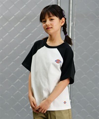 Dickies ディッキーズ キッズ 半袖 ラグラン Tシャツ ロゴ ワッペン 定番 80572600