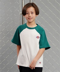 Dickies ディッキーズ キッズ 半袖 ラグラン Tシャツ ロゴ ワッペン 定番 80572600