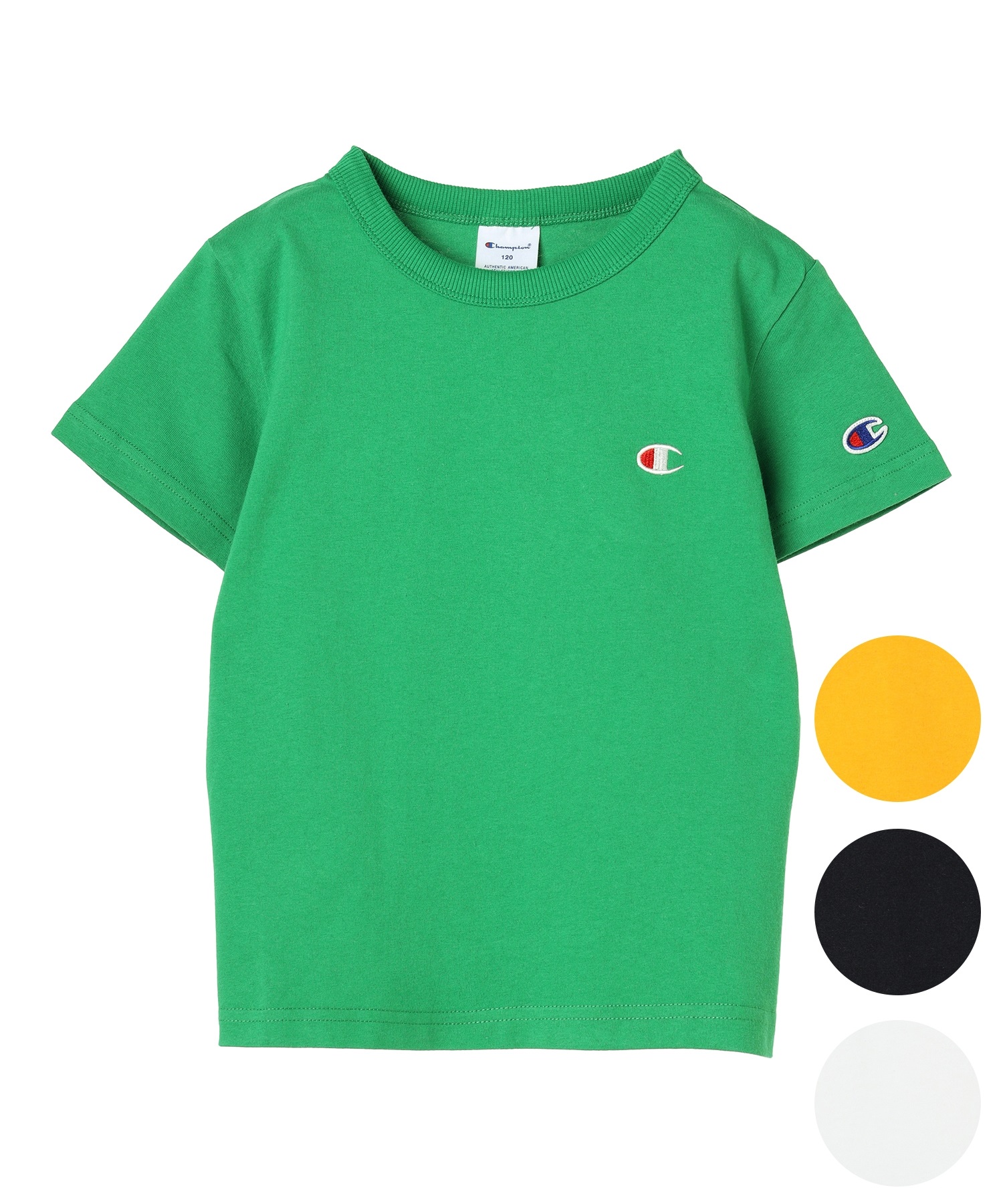 CHAMPION チャンピオン MUJI CK-Z301 キッズ 半袖Tシャツ(020-100cm)