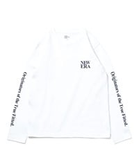 NEW ERA/ニューエラ Youth 長袖 コットン Tシャツ Originators of the True Fitted ホワイト キッズ ロンT 13755263