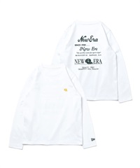 NEW ERA/ニューエラ キッズ Youth 長袖 コットン Tシャツ Archive Logo ホワイト 13755267(WHI-130cm)