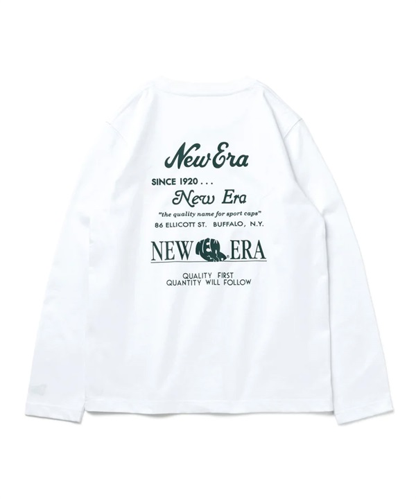 NEW ERA/ニューエラ キッズ Youth 長袖 コットン Tシャツ Archive Logo ホワイト 13755267