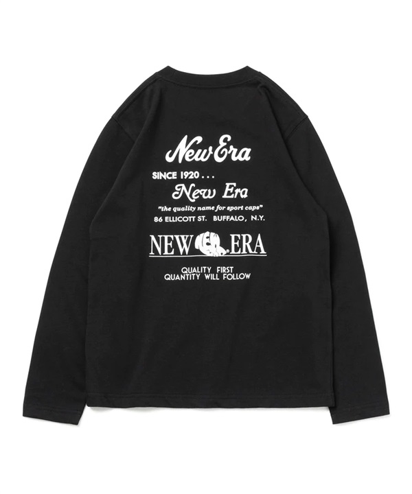 NEW ERA/ニューエラ キッズ Youth 長袖 コットン Tシャツ Archive Logo ブラック 13755268