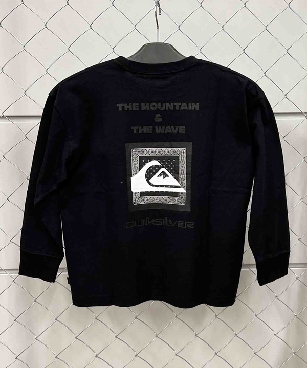 QUIKSILVER/クイックシルバー バンダナ ロンTシャツ キッズ ムラサキスポーツ別注 KLT234615M