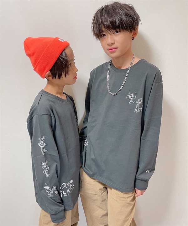 OP/オーピー キッズ ジュニア 長袖 Tシャツ ロンT DTEE 583073 RIY コラボレーション