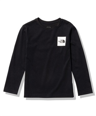 【マトメガイ対象】THE NORTH FACE ザ・ノース・フェイス L/S Small Square Logo Tee NTJ32357 キッズ ジュニア 長袖 Tシャツ 100cm～150cm