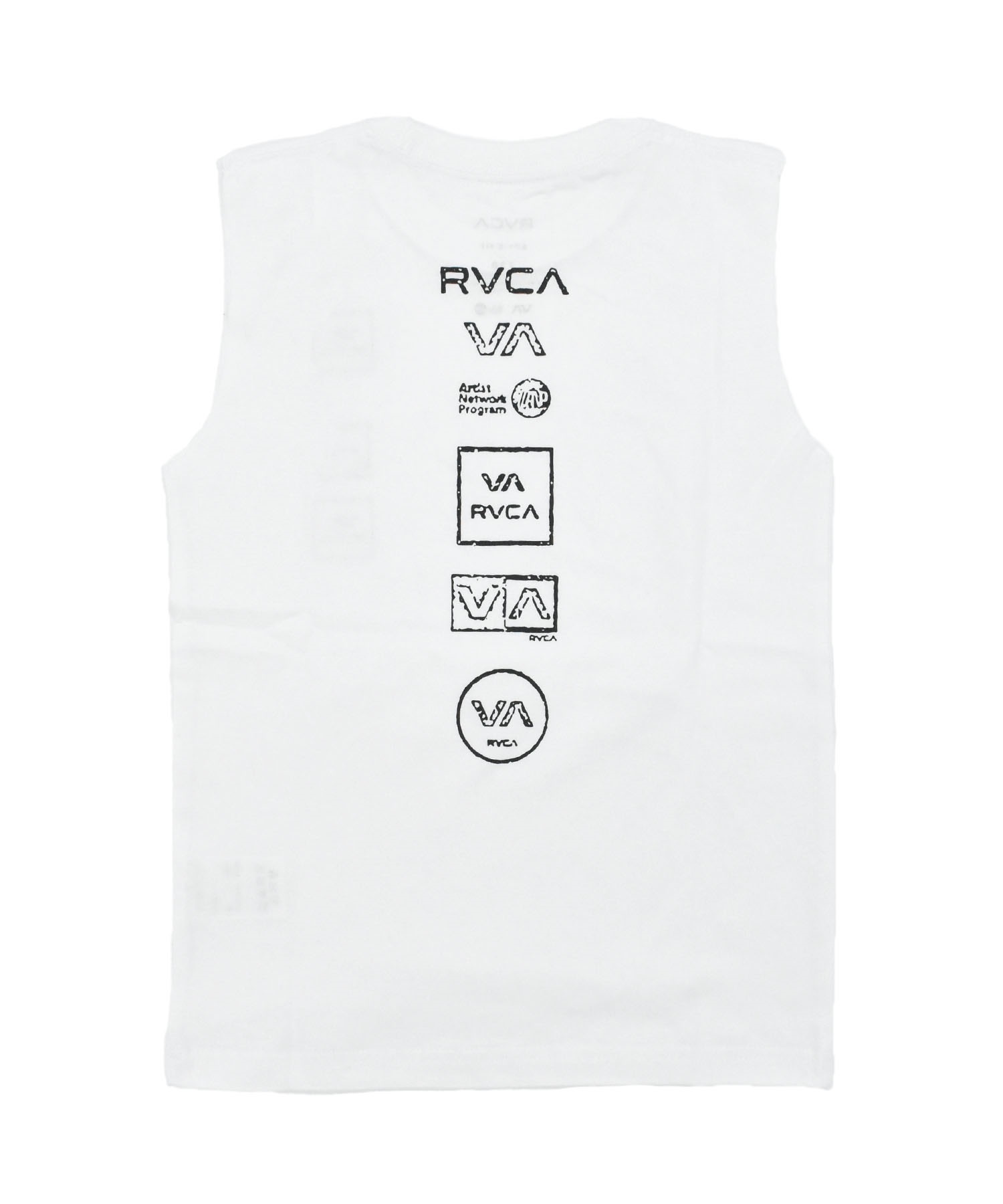 RVCA ルーカ タンクトップ キッズ ALL LOGO TANK BE04E-P35(WHT-130cm)