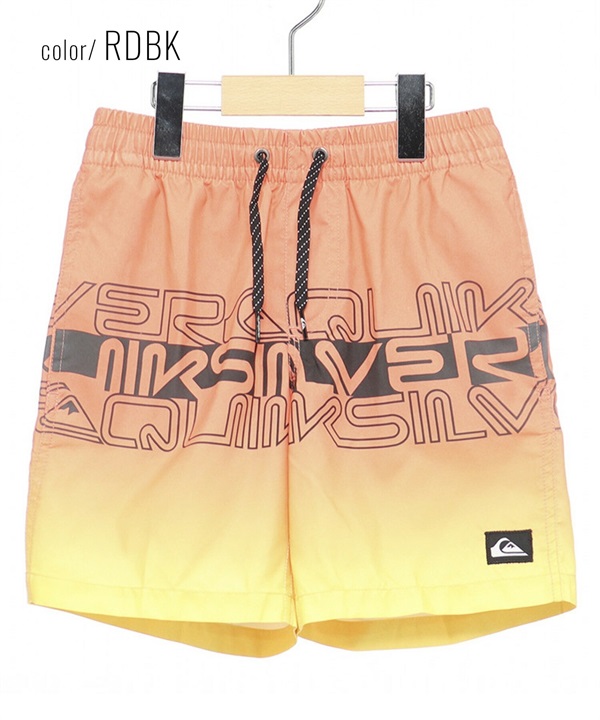 【マトメガイ対象】QUIKSILVER クイックシルバー EQBJV03434 キッズ ユース ボーイズ トランクス 水着 ボードショーツ ロゴ 海水パンツ