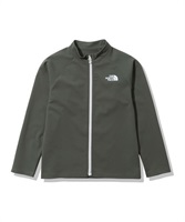 THE NORTH FACE ザ・ノース・フェイス NTJ12340 キッズ ユース ラッシュガード 長袖 ジップアップ UVカット 水陸両用 ユーティリティ KK2 E18(KH-100cm)