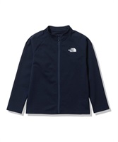 【マトメガイ対象】THE NORTH FACE ザ・ノース・フェイス NTJ12340 キッズ ユース ラッシュガード 長袖 ジップアップ UVカット 水陸両用 ユーティリティ KK2 E18(NV-100cm)