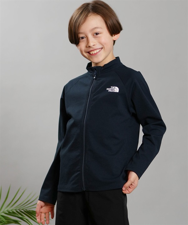 【マトメガイ対象】THE NORTH FACE ザ・ノース・フェイス NTJ12340 キッズ ユース ラッシュガード 長袖 ジップアップ UVカット 水陸両用 ユーティリティ KK2 E18