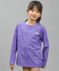 THE NORTH FACE ザ・ノース・フェイス キッズ ラッシュガード Tシャツ 長袖 ユーティリティ 水陸両用 UVカット NTJ12443 OV