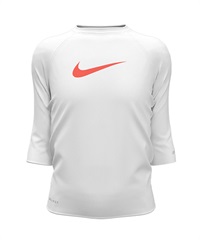 NIKE ナイキ キッズ ラッシュガード 半袖 ロゴ ショートスリーブ ハイドロガード UVカット NESSE740 N100(N100-130cm)