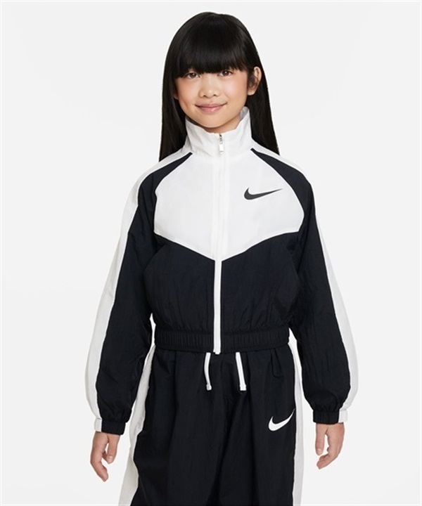 NIKE/ナイキ スポーツウェア ジュニア ウーブン ジャケット キッズ セットアップ対応 ブラック FB1267-010