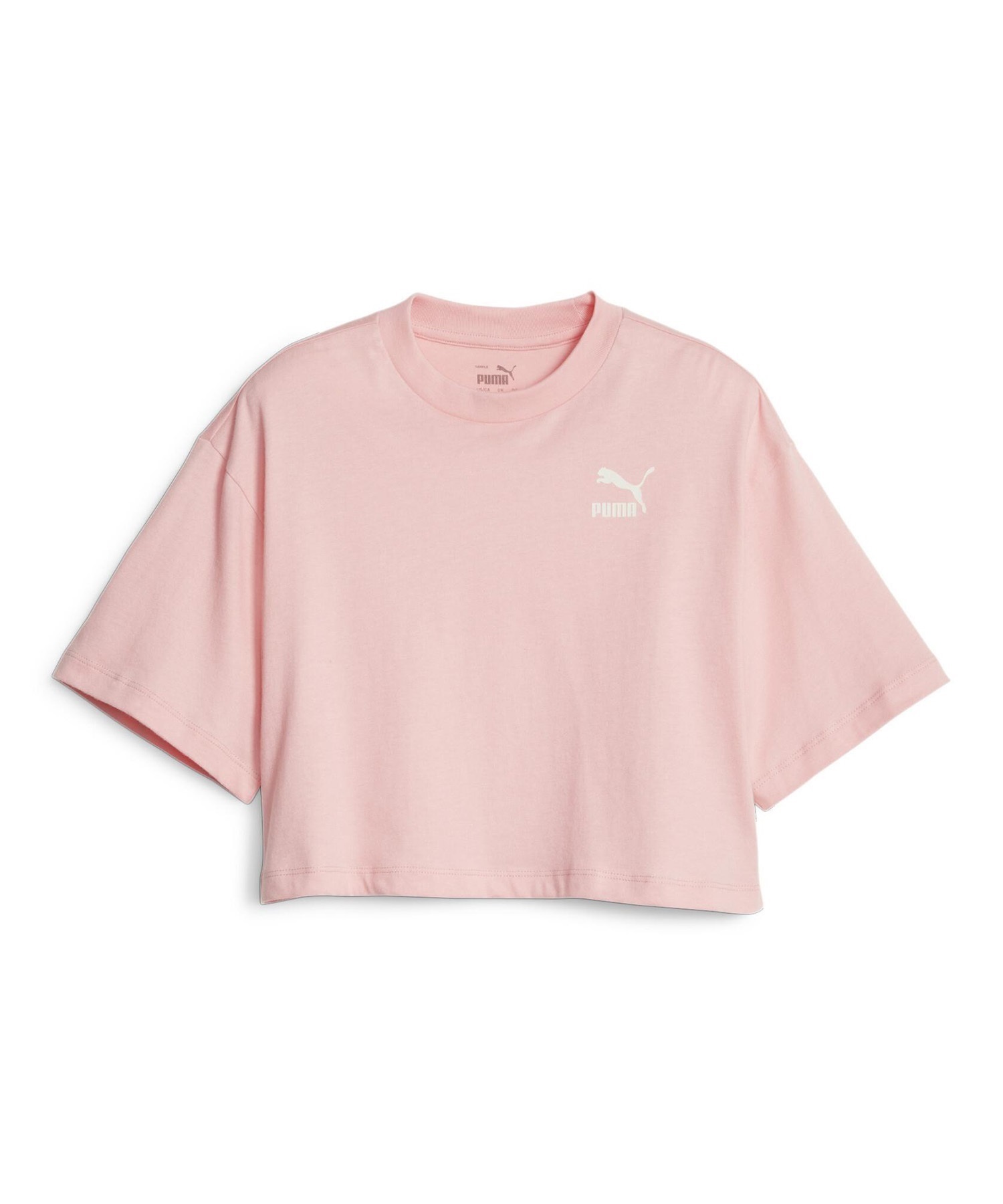 PUMA/プーマ CLASSICS キッズ 半袖 Tシャツ クロップド丈 ムラサキスポーツ限定 621607(63-128cm)