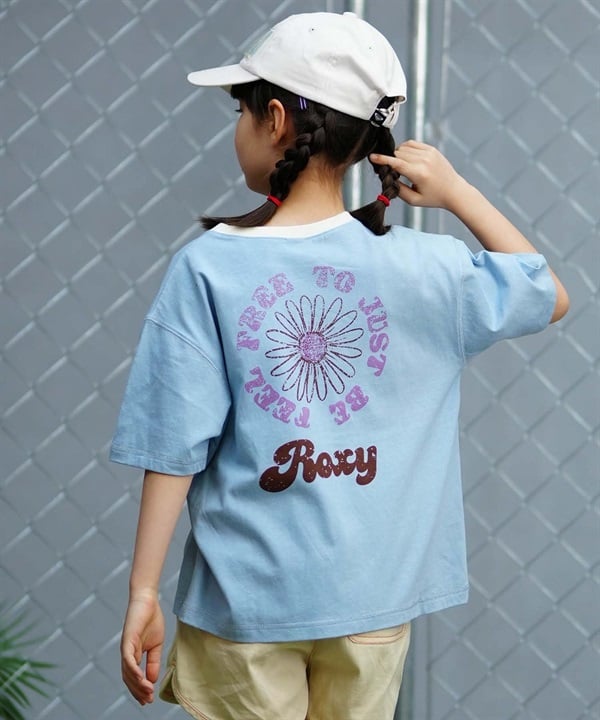 【マトメガイ対象】ROXY ロキシー MINI FEEL FREE ミニ フィール フリー キッズ Tシャツ 親子コーデ TST241117