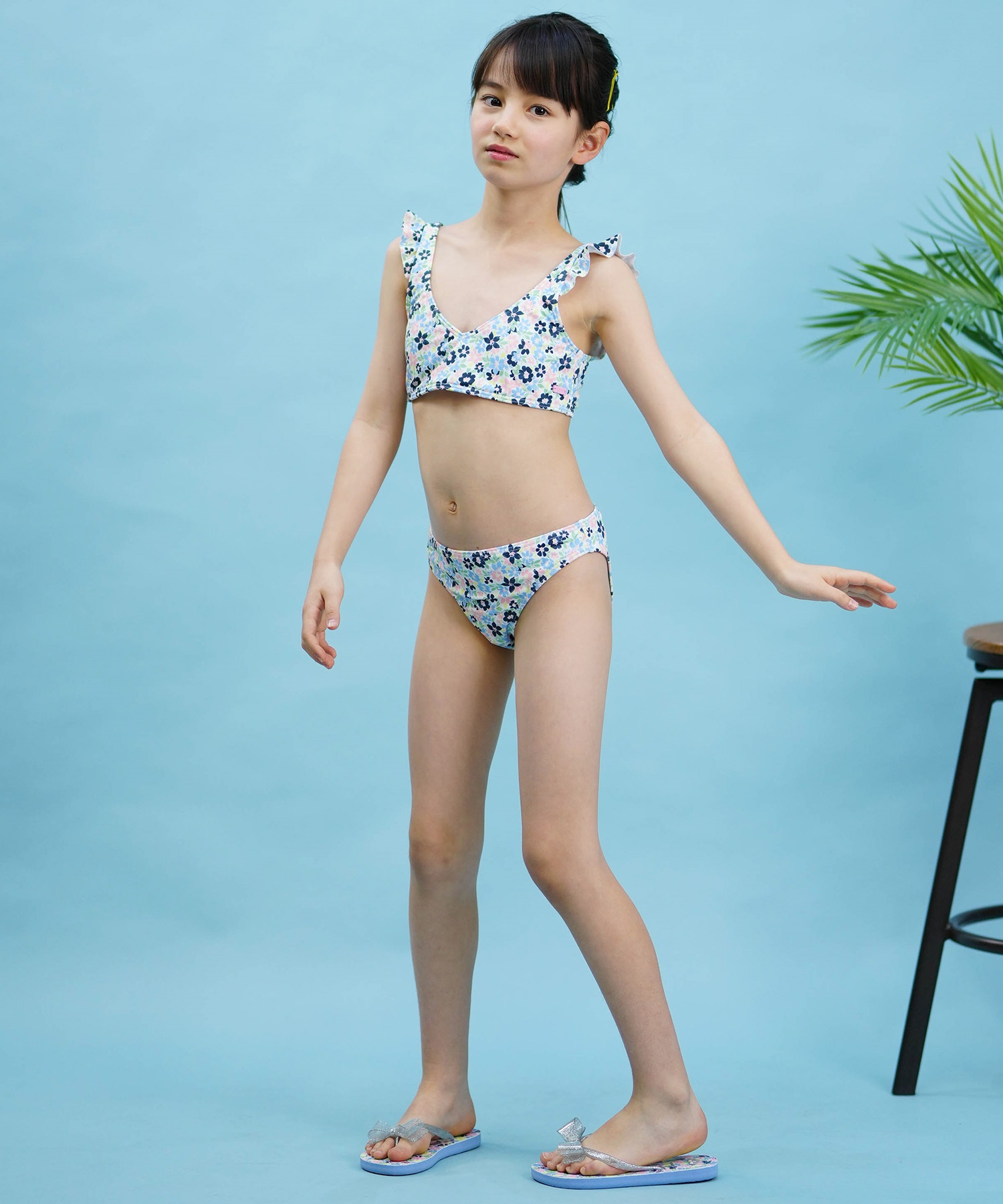 ROXY ロキシー キッズ ビキニ 水着 130cm ホワイト 白 古 新品