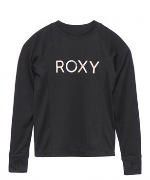 【マトメガイ対象】ROXY ロキシー MINI MERMAID LOGO L/S TLY231107 キッズ ユース ガールズ ラッシュガード 長袖 UVカット 速乾 KX1 E18