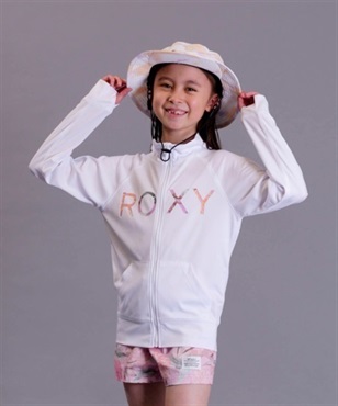 ROXY ロキシー MINI MERMAID TLY231108 キッズ ユース ガールズ ラッシュガード 長袖 ジップアップ UVカット 水陸両用 KX1 E18