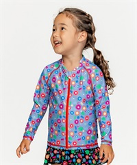NIKE ナイキ キッズ ラッシュガード 長袖 ジップアップ ガールズ F/Z ハイドロガード UVカット 1991096 012(012-100cm)