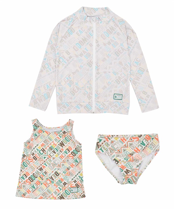 WOODS ウッズ 水着 ３点セット キッズ ジュニア 386500 ムラサキスポーツ限定
