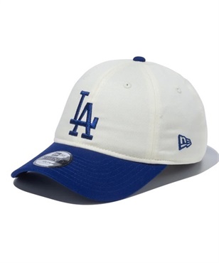 NEW ERA/ニューエラ Youth 9TWENTY MLB 2-Tone ロサンゼルス・ドジャース クロームホワイト ダークロイヤルバイザー キッズ キャップ 13762828