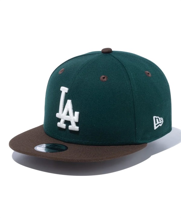 NEW ERA/ニューエラ Youth 9FIFTY Beef and Broccoli ロサンゼルス・ドジャース ダークグリーン ウォルナットバイザー キッズ キャップ 13762767