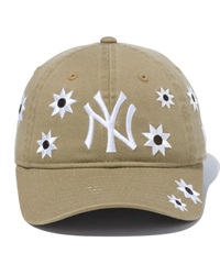 NEW ERA ニューエラ Youth 9TWENTY MLB Flower Embroidery ニューヨーク・ヤンキース カーキ キッズ キャップ 帽子 13762817(KHA-YTH)