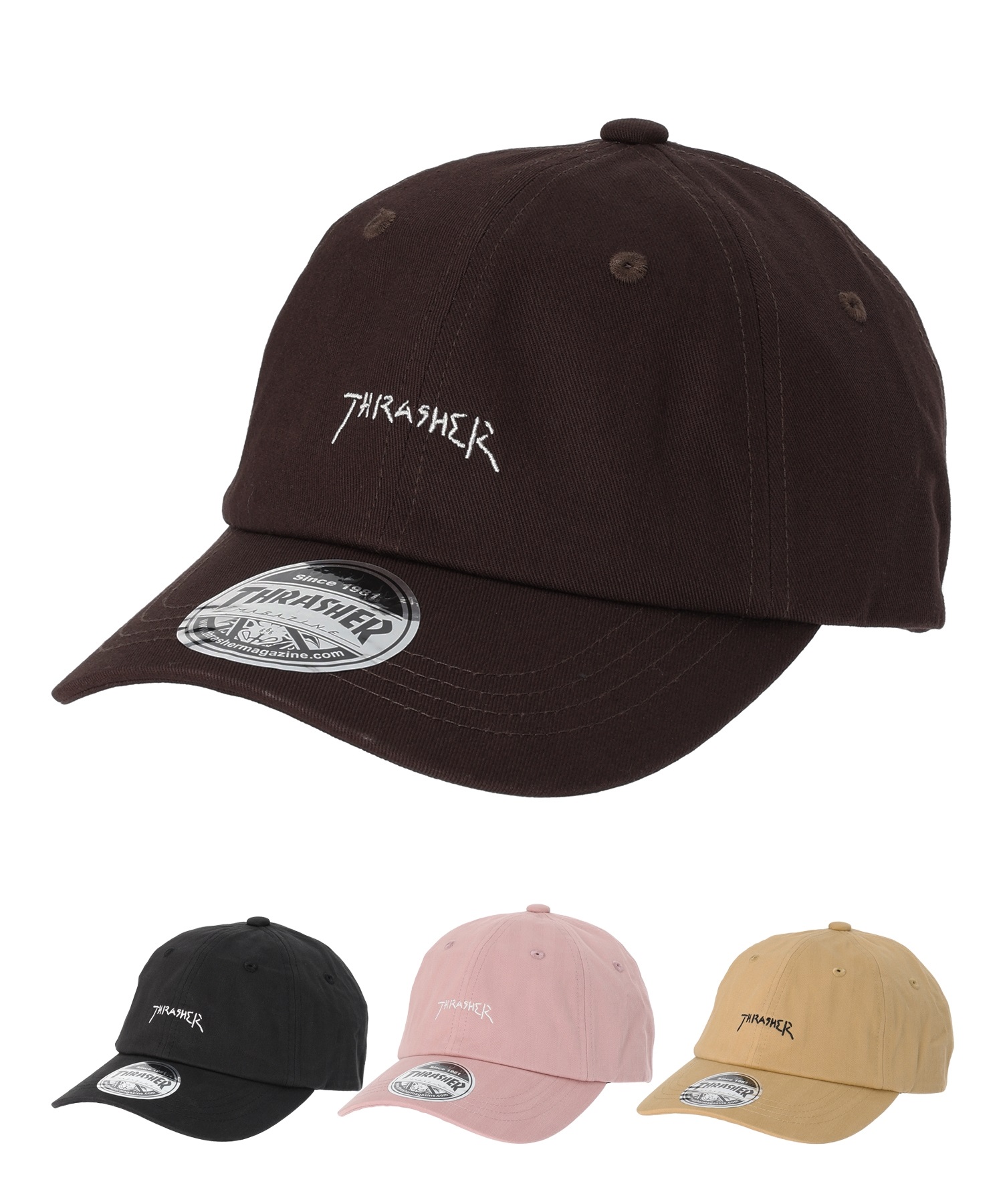 THRASHER スラッシャー CAP  K-THR-C04K キッズ キャップ(BLK-F)