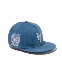 NEW ERA ニューエラ Youth 9FIFTY Denim ニューヨーク・メッツ Subway Series キッズ キャップ 14111887(ONECOLOR-YTH)