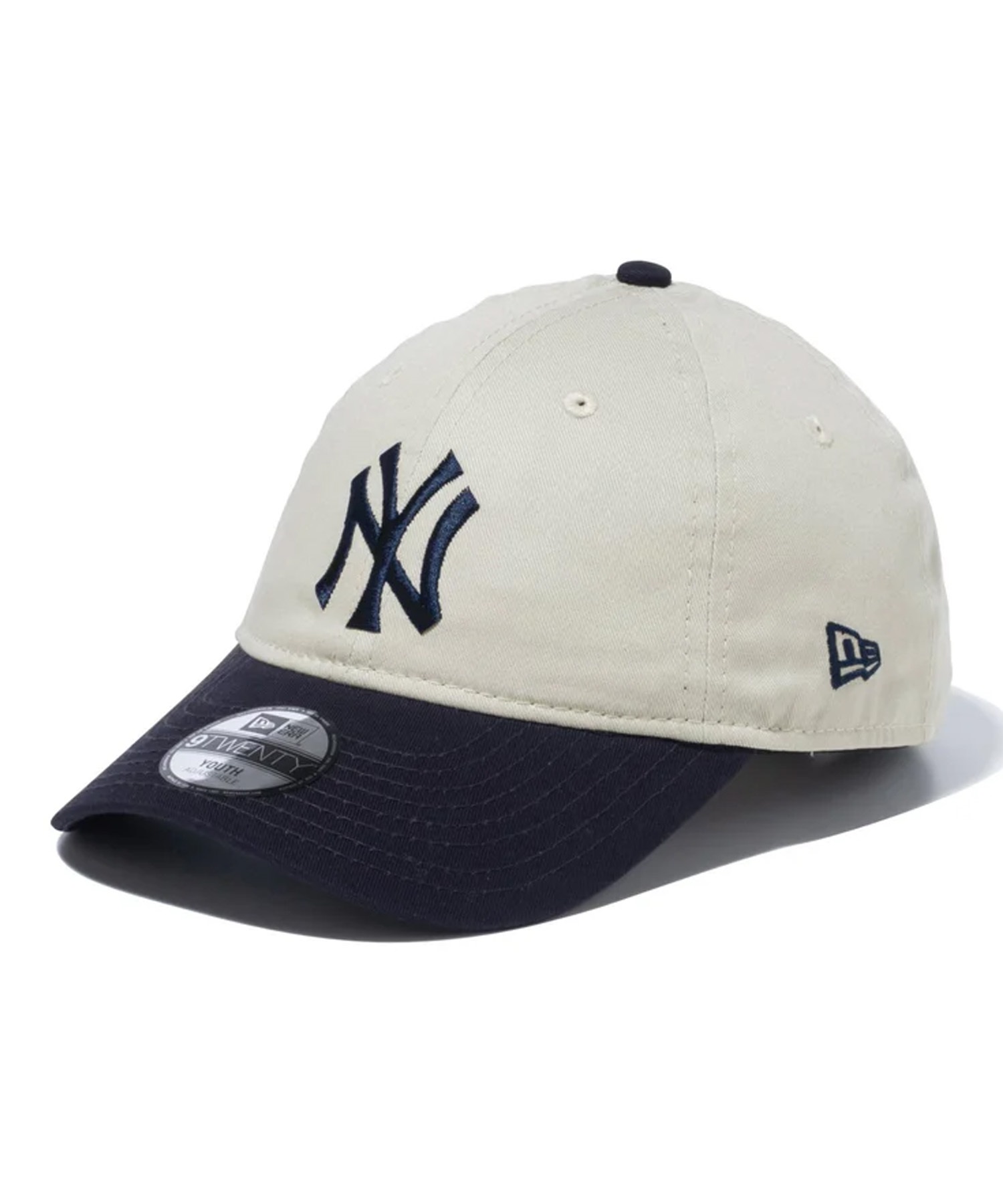 NEW ERA ニューエラ Youth 9TWENTY 2-Tone ニューヨーク・ヤンキース ストーン ネイビーバイザー キッズ キャップ 帽子 14111944(ONECOLOR-YTH)