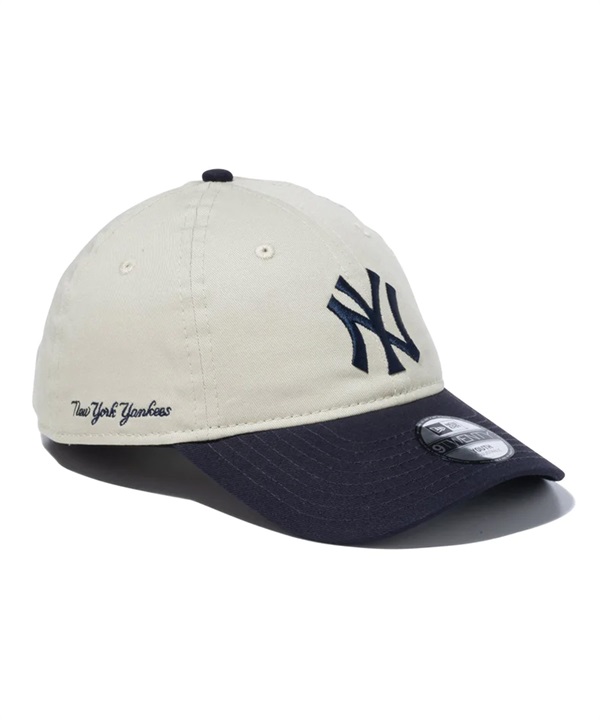 NEW ERA ニューエラ Youth 9TWENTY 2-Tone ニューヨーク・ヤンキース ストーン ネイビーバイザー キッズ キャップ 帽子 14111944