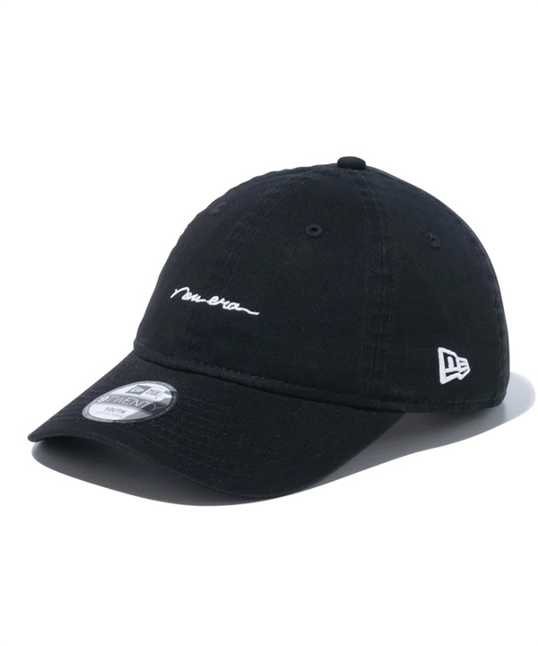 NEW ERA ニューエラ Youth 9TWENTY Handwritten Logo ブラック キッズ キャップ 帽子 14111958