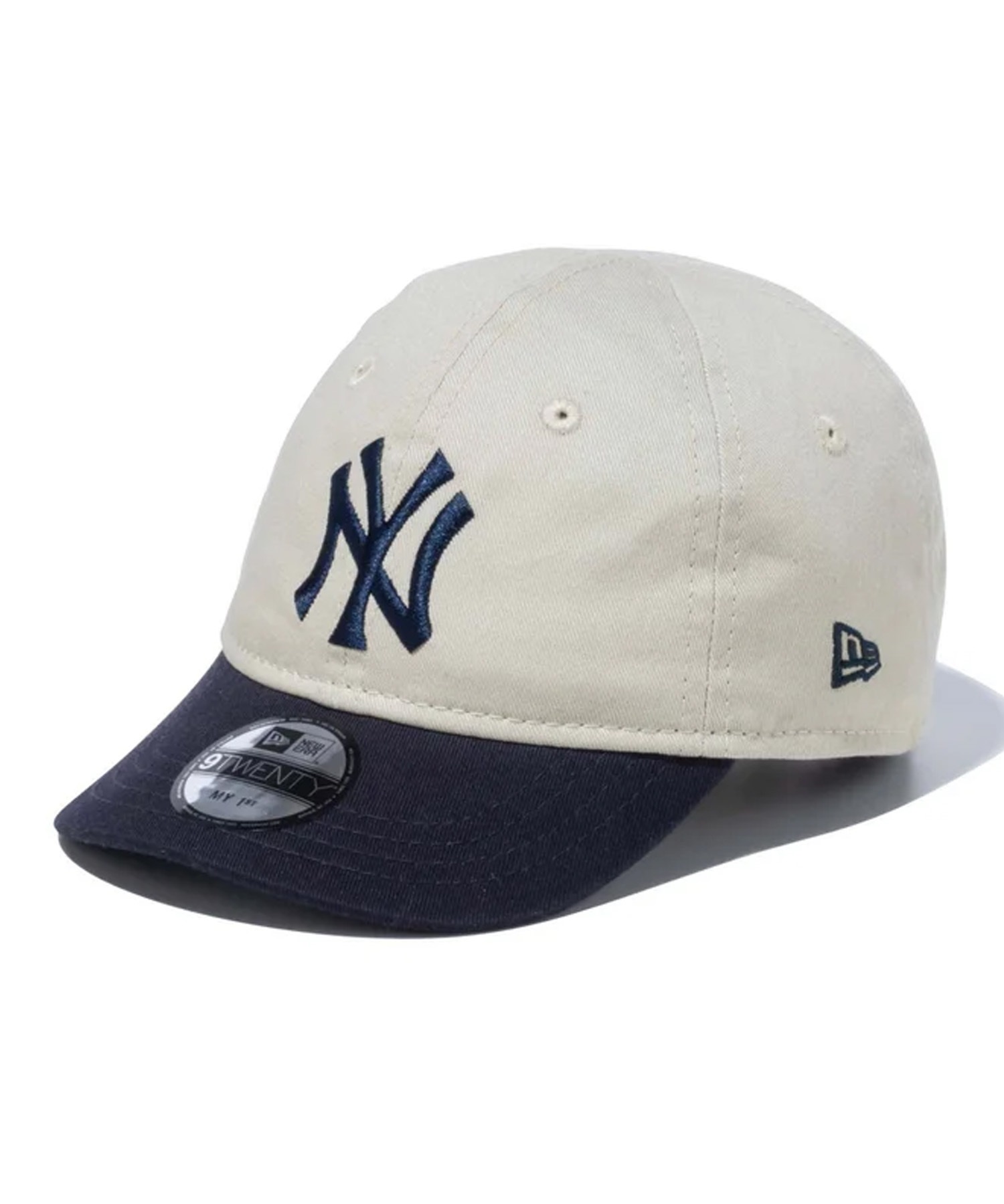 NEW ERA ニューエラ My 1st 9TWENTY 2-Tone ニューヨーク・ヤンキース ストーン ネイビーバイザー キッズ ベビー キャップ 帽子 14111976(ONECOLOR-ONESIZE)