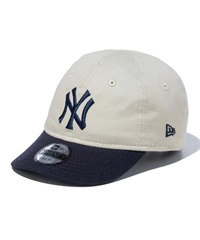 NEW ERA ニューエラ My 1st 9TWENTY 2-Tone ニューヨーク・ヤンキース ストーン ネイビーバイザー キッズ ベビー キャップ 帽子 14111976(ONECOLOR-ONESIZE)